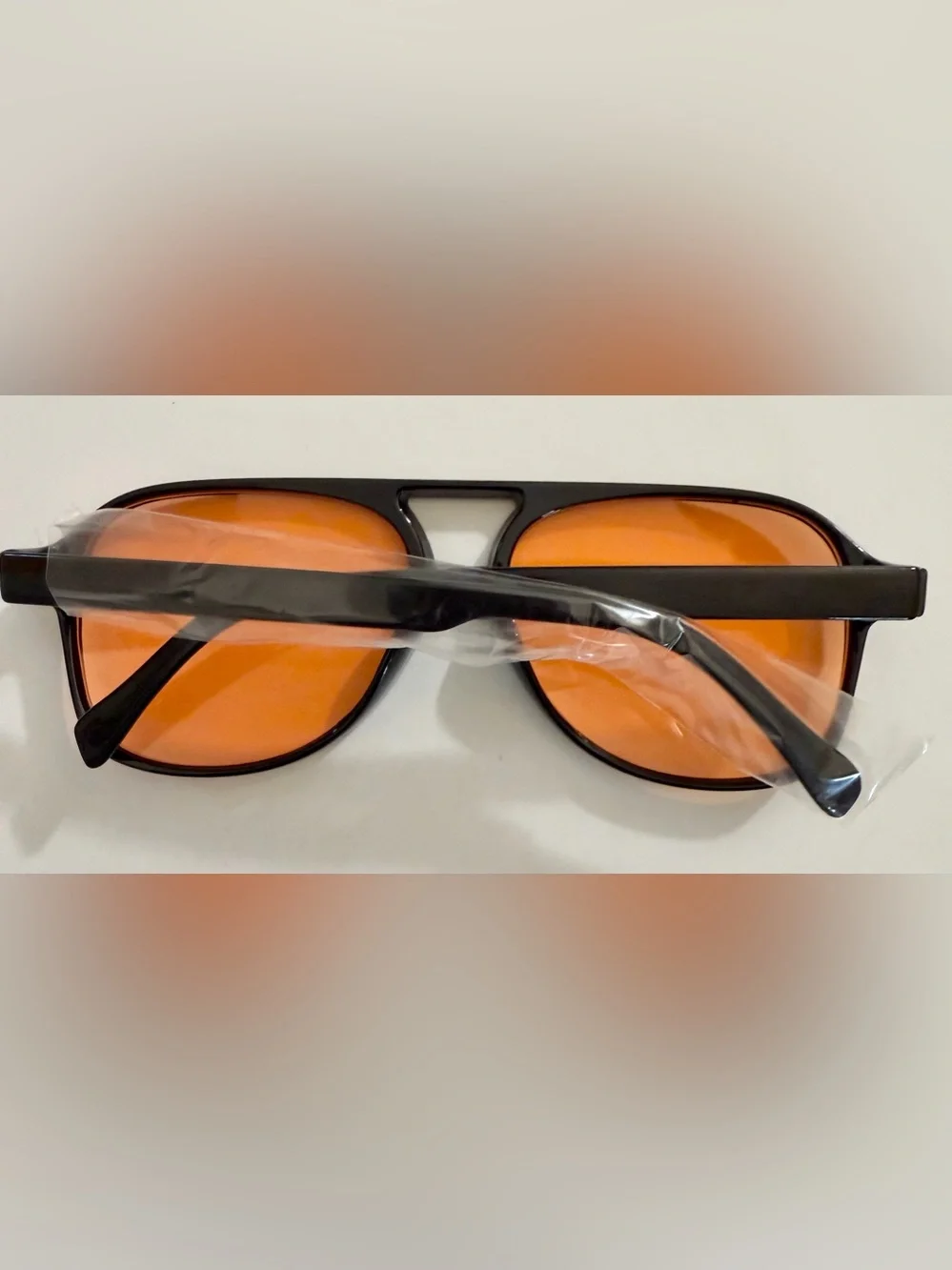 Black Frame Orange Lens Sunglasses - Unbranded VR/AR Accessory